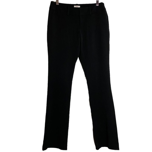 Merona Black Stretch Modern Dress Pants Trousers Career 2 - Picture 1 of 16
